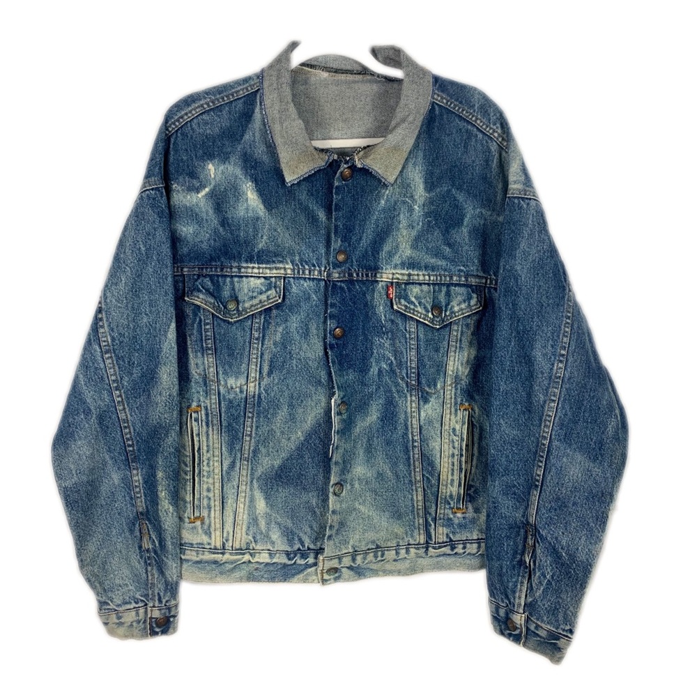 Levis Custom Bleached Vintage Denim Jacket